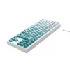 Havit KB901L žaidimų klaviatūra balta ir žalia USB laidinė RGB LED