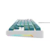 Havit KB901L žaidimų klaviatūra balta ir žalia USB laidinė RGB LED