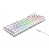Havit KB903L žaidimų klaviatūra permatoma balta RGB LED laidinė USB 61 klavišai