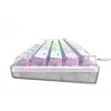 Havit KB903L žaidimų klaviatūra permatoma balta RGB LED laidinė USB 61 klavišai