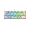 Havit KB903L žaidimų klaviatūra permatoma balta RGB LED laidinė USB 61 klavišai