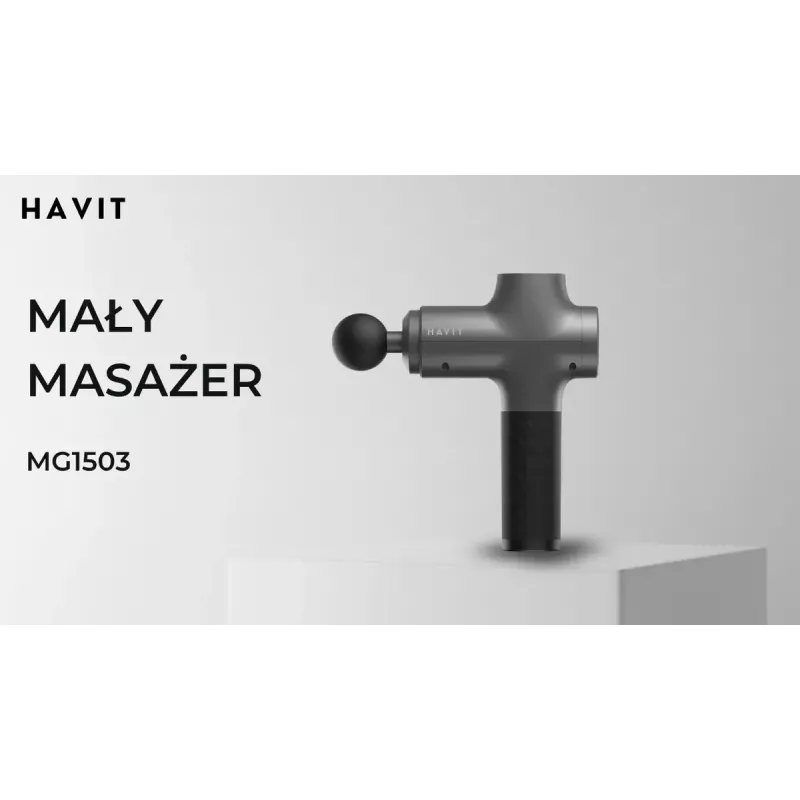 Havit MG1503 pistoleto formos rankinis masažuoklis su plakimo ir vibraciniu masažu