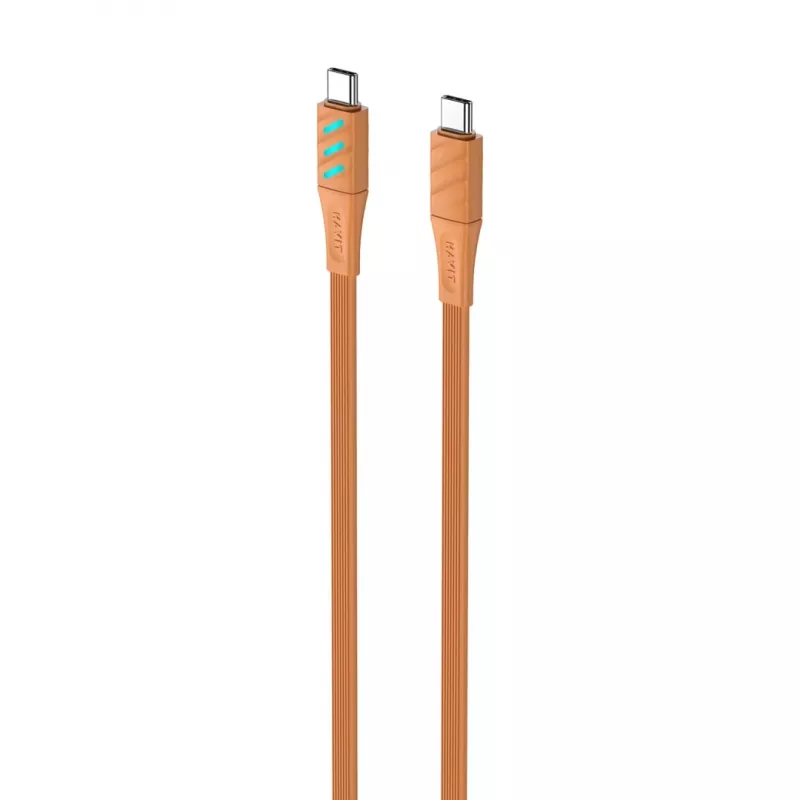 Havit CB6254 USB Type C į USB Type C įkrovimo laidas 1 m oranžinis