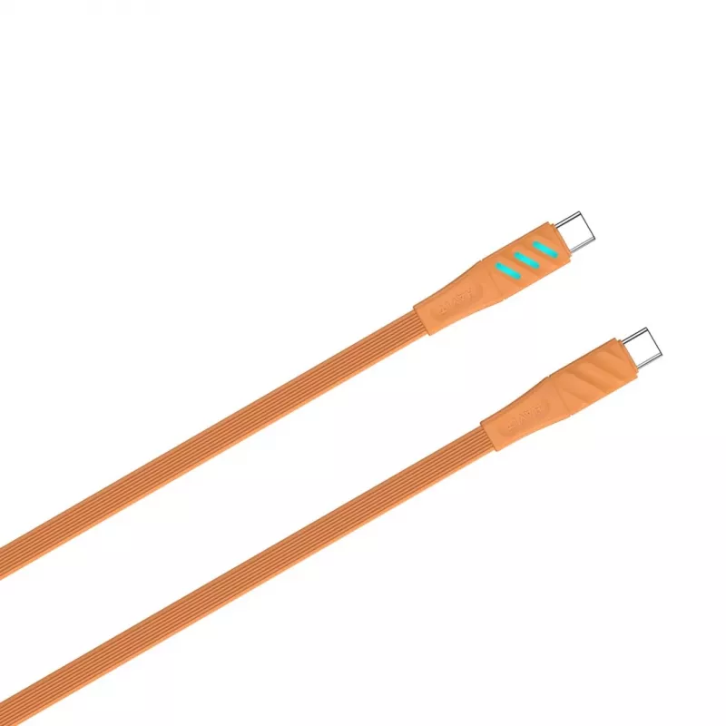 Havit CB6254 USB Type C į USB Type C įkrovimo laidas 1 m oranžinis