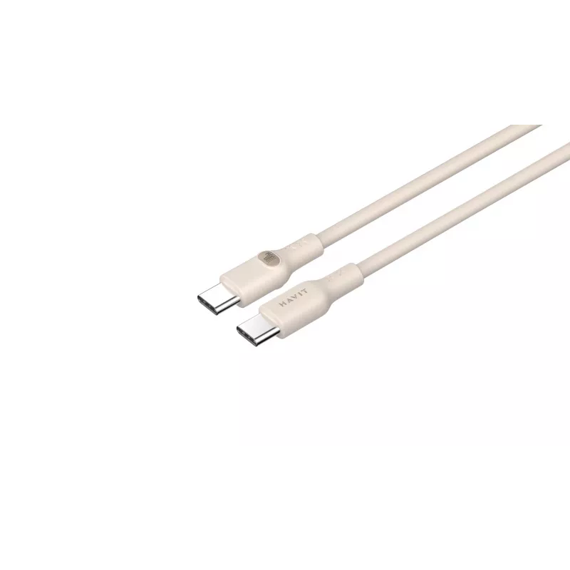 USB Type C laidas Havit CB6284 2m smėlio spalvos