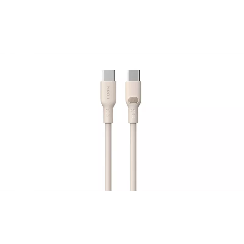 USB Type C laidas Havit CB6284 2m smėlio spalvos