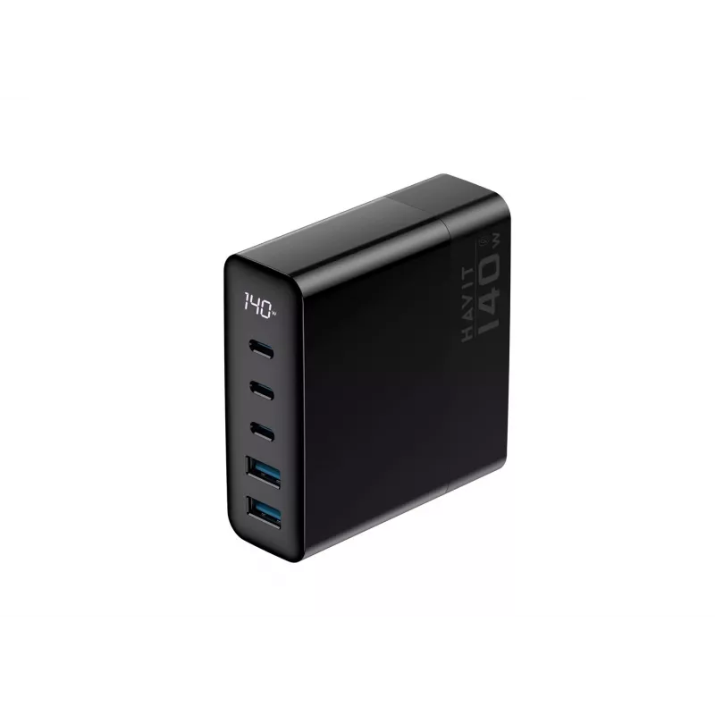 HAVIT Travel Charger UCLE004 EU 140W Five-Port GaN Juoda