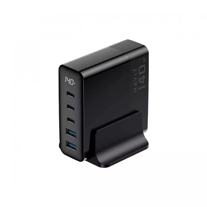 HAVIT Travel Charger UCLE004 EU 140W Five-Port GaN Juoda