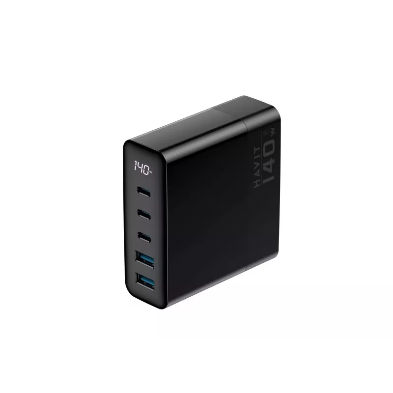 HAVIT Travel Charger UCLE004 EU 140W Five-Port GaN Juoda