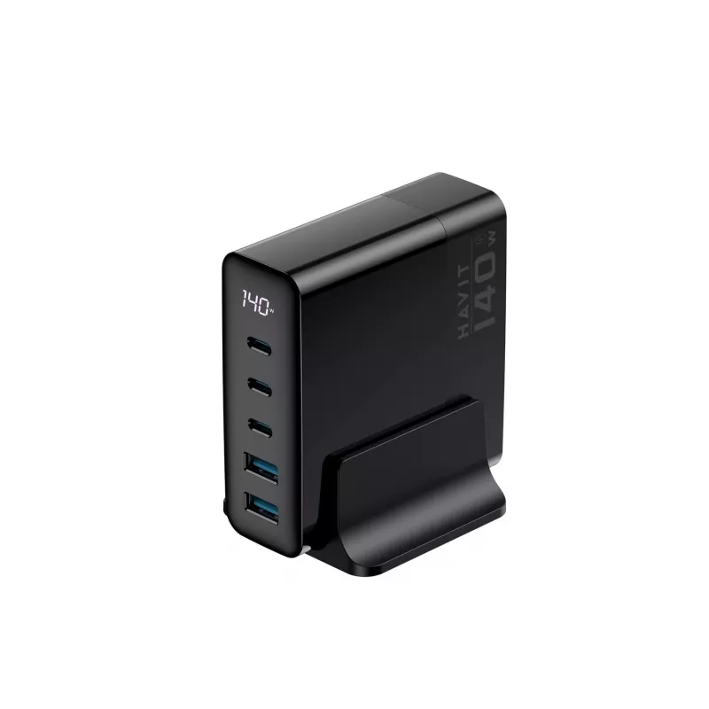 HAVIT Travel Charger UCLE004 EU 140W Five-Port GaN Juoda