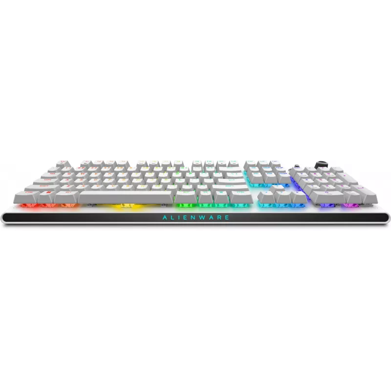 Dell | Alienware Tri-Mode AW920K | Belaidė žaidimų klaviatūra | Belaidis | RGB LED apšvietimas | US | Bluetooth | Lunar Light | Skaičių klaviatūra | CHERRY MX Red | Belaidis ryšys