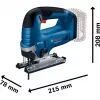 Elektrinis siaurapjūklis Bosch GST 18V-125 B Professional