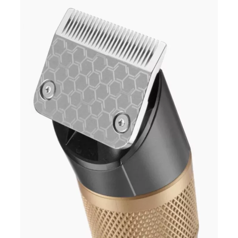 Plaukų kirpimo mašinėlė BaByliss E987E Gold Granite — įkraunama Li-Ion, 8 ilgio pakopos, 0,6 mm–28 mm, atspari vandeniui