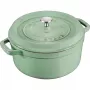 Staub apvalus ketaus puodas 5,2 l, mėtinis – La Cocotte 26 cm