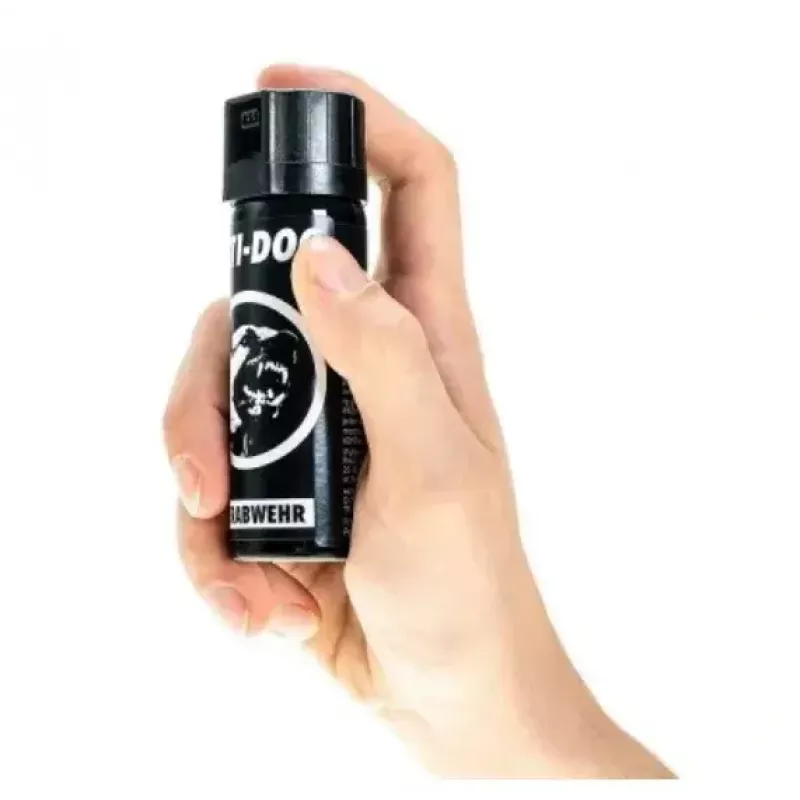 Pipirinis purškalas TW 1000 Anti-dog PEPPER-FOG 63 ml kūgis — 63 ml, 2 000 000 SHU, maks. atstumas 3 m, juodas