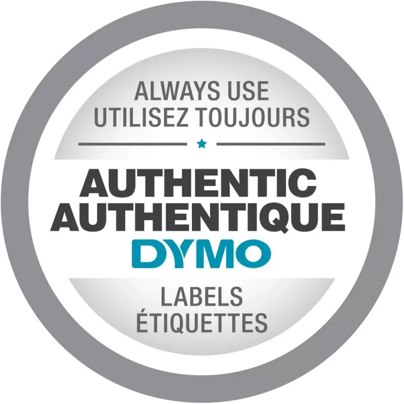DYMO D1 Durable - juoda ant balto - 12 mm