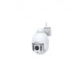IP apsaugos kamera Foscam SD4 Dome 4 MP (2304×1536), 4x optinis priartinimas, WDR, IR 50 m, Wi‑Fi, PoE/ETH, MicroSD iki 256 GB