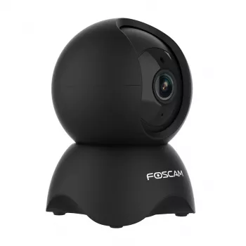 IP apsaugos kamera Foscam X5, lemputės formos, 5 MP (2560×1920), Wi‑Fi ir Ethernet, „MicroSD“ iki 256 GB, 360° pasukama/pakreipiama, 6x skaitmeninis priartinimas, naktinis matymas 8 m