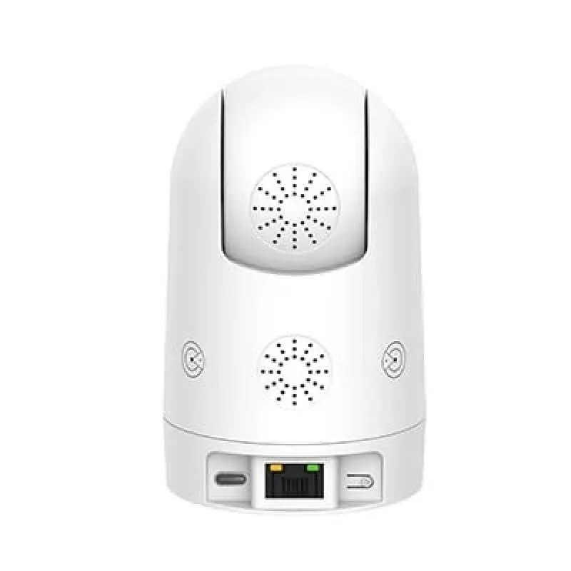 IP apsaugos kamera Foscam R8M Balta — 8 MP 4K (3840×2160), 2.8 mm stiklinis objektyvas, 350° horizontaliai / 150° vertikaliai, 2.4G/5G Wi‑Fi, microSD iki 256GB