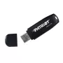 USB atmintinė PATRIOT PSF1TBXRB3U 1 TB, USB 3.2 Gen 1 Type-A, skaitymo greitis 80 MB/s, kišeninis plastikinis korpusas, raktų žiedas, juoda