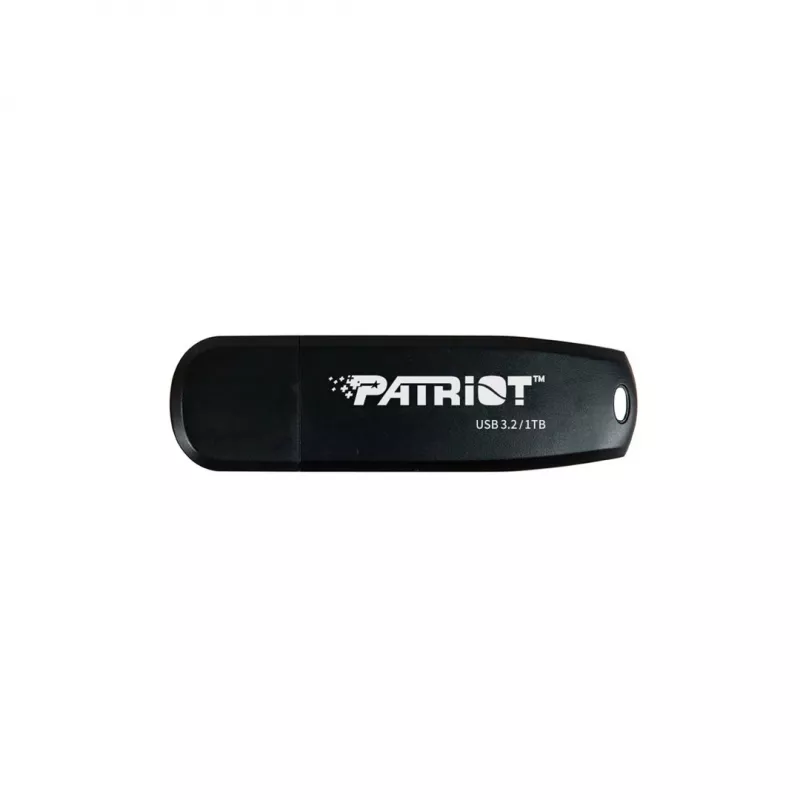 USB atmintinė PATRIOT PSF1TBXRB3U 1 TB, USB 3.2 Gen 1 Type-A, skaitymo greitis 80 MB/s, kišeninis plastikinis korpusas, raktų žiedas, juoda