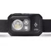 Juoda Diamond Storm 450 Juoda, raudonos spalvos galvos dirželio žibintuvėlis
