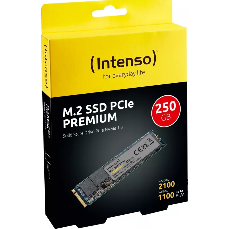 Intenso PREMIUM - SSD - 250GB - vidinis - M.2 2280 - PCI Express 3.0 x4 (NVMe) (3835440)