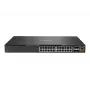 HPE - Aruba Serie - Aruba 6300F - komutatorius - L3 - valdomas - 24 x 10/100/1000 + 4 x 1 Gigabit / 10 Gigabit / 25 Gigabit / 50 Gigabit SFP56 (Uplink / Stacking) Priekyje ir šone į galą
