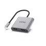 Vaizdo kabelio adapteris UNITEK V1404A 0,15 m USB Type-C 2 x DisplayPort