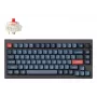 Mechaninė klaviatūra Keychron V1 MAX 75% juoda su raudonais jungikliais (V1M-D1)