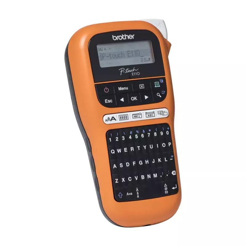 Etikečių spausdintuvas Brother PT-E110VP Tiesioginė terminė Spalva 180 x 180 DPI 20 mm/sek TZe QWERTY