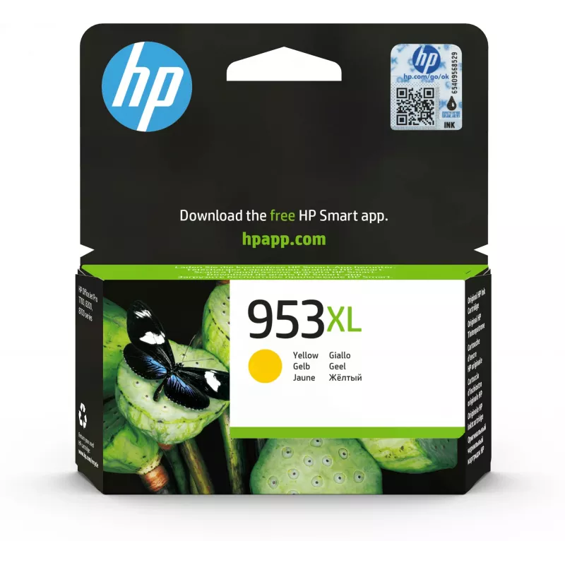 HP rašalo kasetė 953XL lizdinėje pakuotėje HY juoda