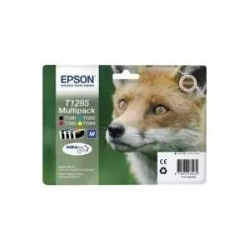 Epson rašalo kasetė C13T12854012 T1285 juoda, žydra, purpurinė, geltona