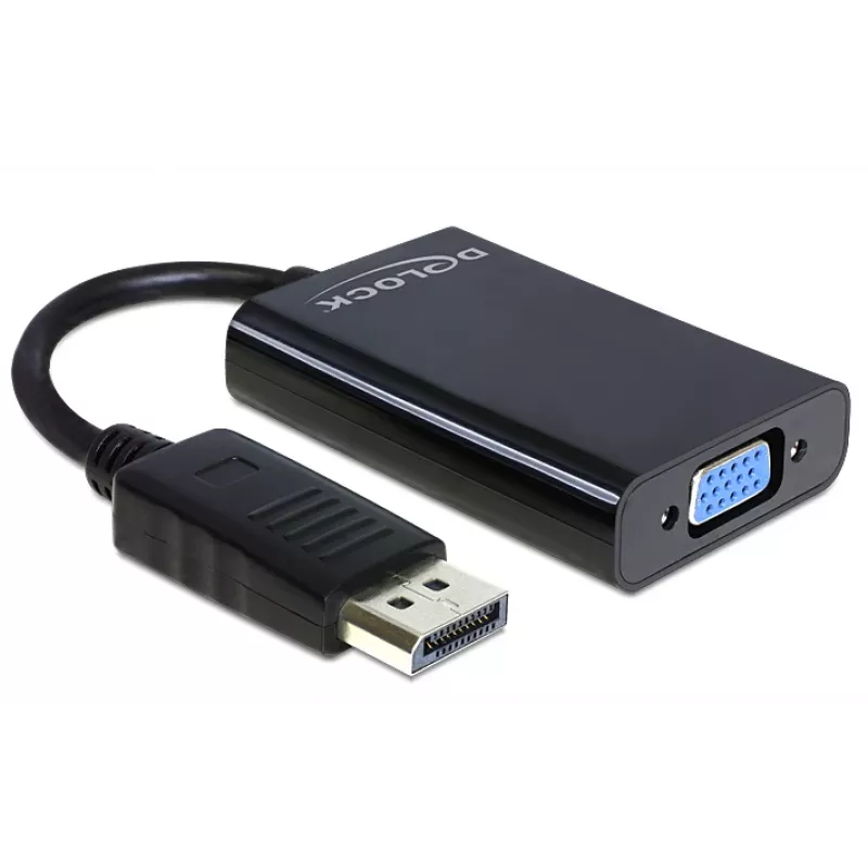 Delock adapteris DisplayPort kištukas > VGA 15 kontaktų lizdas - DisplayPort adapteris - DisplayPort (kištukas)
