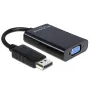 Delock adapteris DisplayPort kištukas > VGA 15 kontaktų lizdas - DisplayPort adapteris - DisplayPort (kištukas)