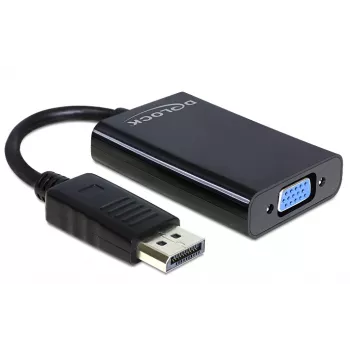 Delock adapteris DisplayPort kištukas > VGA 15 kontaktų lizdas - DisplayPort adapteris - DisplayPort (kištukas)