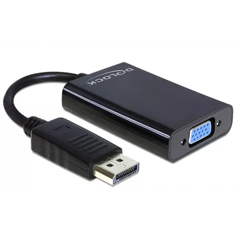 Delock adapteris DisplayPort kištukas > VGA 15 kontaktų lizdas - DisplayPort adapteris - DisplayPort (kištukas)