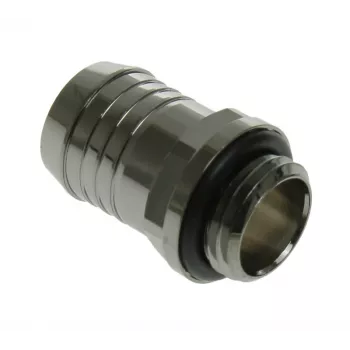 Bitspower jungtis tiesi G1/4 colio AG su 13 mm vid. skersmeniu - juoda blizgi