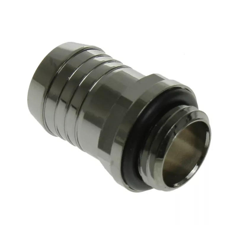 Bitspower jungtis tiesi G1/4 colio AG su 13 mm vid. skersmeniu - juoda blizgi