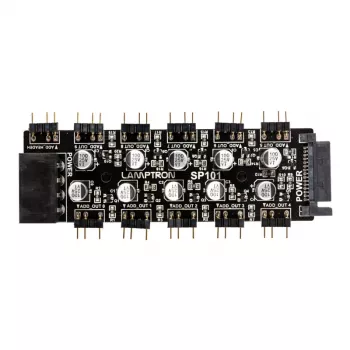 Lamptron SP101 10x adresuojamas RGB šakotuvas, skirtas Aura, Fusion ir Mystic