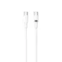 Havit CB6279 USB Type C į USB Type C įkrovimo kabelis 1 m baltas