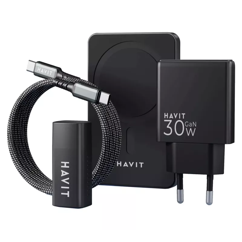 HAVIT Charging Kit 2024 Gift Kit EU – kelių dalių įkrovimo rinkinys nešiojamiems įrenginiams