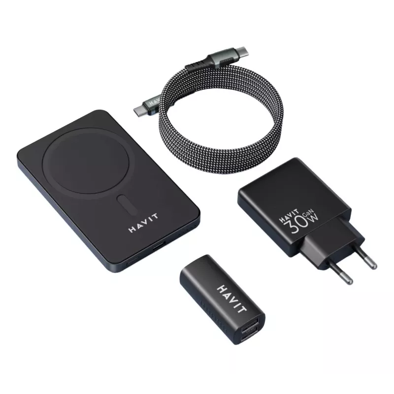 HAVIT Charging Kit 2024 Gift Kit EU – kelių dalių įkrovimo rinkinys nešiojamiems įrenginiams