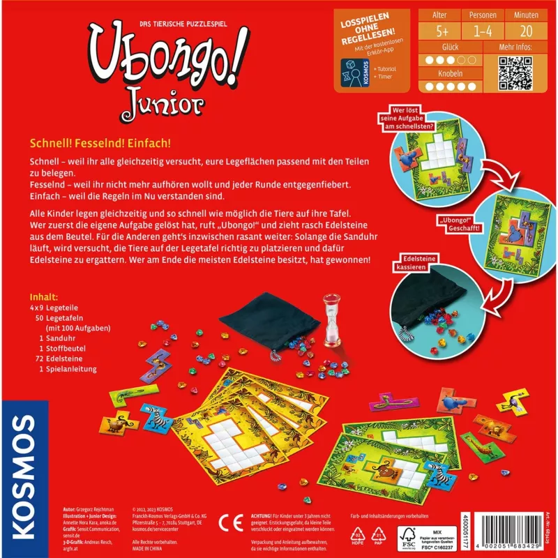 Ubongo Junior, stalo žaidimas