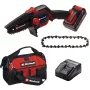 Belaidis genėjimo grandininis pjūklas Einhell GE-PS 18/15 Li 18 V Li‑ion 2,5 Ah, kreipiamoji juosta 150 mm