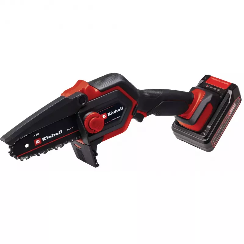 Belaidis genėjimo grandininis pjūklas Einhell GE-PS 18/15 Li 18 V Li‑ion 2,5 Ah, kreipiamoji juosta 150 mm
