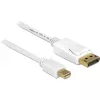 DisplayPort laidas DeLOCK 83483 Mini DisplayPort 3 m Baltas