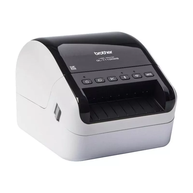 Etikečių spausdintuvas Brother QL-1110NWBC Tiesioginis terminis 300x300 DPI 110 mm/sek Laidinis Belaidis
