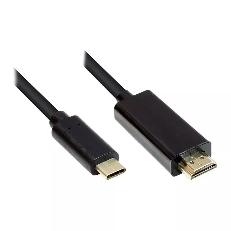 Good Connections GC-M0102 - 3 m - HDMI Type A (Standard) - USB Type-C - Vyriškas - Vyriškas - tiesus