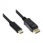 Good Connections GC-M0105 - 1 m - USB Type-C - DisplayPort - Kištukas - Kištukas - tiesus